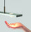 Cerno Brevis Linear LED Pendant in brushed aluminum with 2700K warm light, modern lighting fixture made in the USA