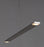 Brushed aluminum Virga LED Pendant Lamp by Cerno, showcasing modern lighting design with warm 2700K LED light. Made in USA.