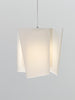Brushed aluminum Levis LED pendant light by Cerno, featuring modern design and warm 2700K LED illumination, made in the USA.