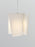 Brushed aluminum Levis LED pendant light by Cerno, featuring modern design and warm 2700K LED illumination, made in the USA.