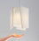 Brushed aluminum Levis LED pendant light by Cerno, made in USA, featuring a sleek, modern design with warm 2700K LED illumination.