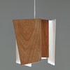 Levis LED pendant light by Cerno featuring brushed aluminum finish and 2700K warm LED lighting, made in the USA.