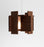 Dark-stained walnut Abeo LED pendant light by Cerno, featuring 2700K warm LED illumination, made in the USA.