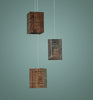Claudo LED lamp by Cerno, dark stained walnut finish, with warm 2700K LED lighting, made in the USA.