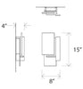 Vesper LED Wall Sconce by Cerno (Made in USA)