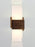 Oiled walnut Acuo wall sconce by Cerno, USA-made LED lighting fixture with sleek design and modern aesthetic.
