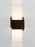 Cerno Acuo wall sconce with oiled walnut finish and LED lighting, made in USA, showcasing modern lighting design.