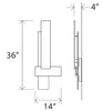 Sedo LED Sconce by Cerno (Made in USA)