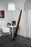 Silva Giant Floor Lamp by Cerno, made in USA, featuring a sleek oiled walnut finish and modern lighting design.