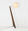 Cerno Silva Giant Floor Lamp in oiled walnut finish, modern lighting with sleek design, made in the USA.