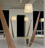 Cerno Silva Giant Floor Lamp with oiled walnut finish, modern lighting fixture designed for elegant home illumination.