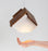 Cerno Mica LED pendant light with oiled walnut finish, 2700K warm glow, modern lighting fixture made in the USA