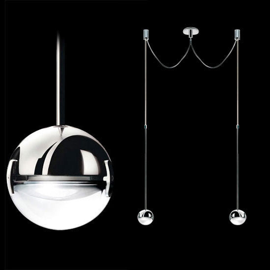 Convivio Sopratavolo Due Halogen pendant by Cini&Nils