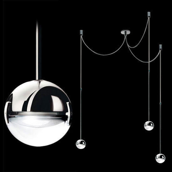 Convivio Sopratavolo Tre Halogen pendant by Cini&Nils