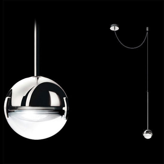 Convivio LED Sopratavolo Decentrata pendant by Cini&Nils