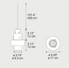 Gask Suspension Lamp by Diesel Living with LODES