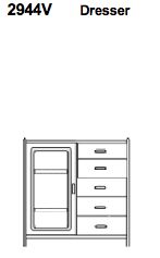 Rosenborg Chest of Drawers / Dresser by Dyrlund