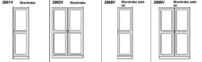 Rosenborg Wardrobe by Dyrlund