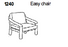 Fauteuil 1240 par Dyrlund