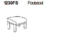 Footstool 1230 by Dyrlund