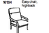 Fauteuil à dossier haut 1613 par Dyrlund