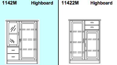 Frederiksborg Highboard 112 x 44 / 42 x 139 cm by Dyrlund