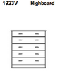 Rosenborg Highboard 110 x 44 / 42 x 106 cm by Dyrlund
