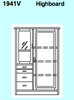 Rosenborg Highboard 110 x 44 / 42 x 154,3 cm by Dyrlund