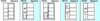 Rosenborg Highboard 110 x 44 / 42 x 154,3 cm by Dyrlund