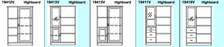 Rosenborg Highboard 110 x 44 / 42 x 154,3 cm by Dyrlund