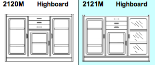 Frederiksborg Highboard 157 x 42 x 109 cm by Dyrlund