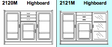 Frederiksborg Highboard 157 x 42 x 109 cm by Dyrlund