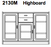 Frederiksborg Highboard 157 x 42 x 109 cm by Dyrlund