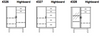 Plain Copenhagen Highboard (109x44/42x139 cm) by Dyrlund