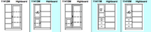 Frederiksborg Highboard 112 x 44 / 42 x 155 cm by Dyrlund
