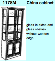 Frederiksborg China Cabinet 90 x 38 / 35,5 x 200 cm by Dyrlund