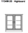 Frederiksborg Highboard 112 x 38 / 35,5 x 107 cm by Dyrlund