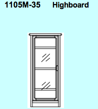 Frederiksborg Highboard 63 x 38 / 35,5 x 139 cm by Dyrlund