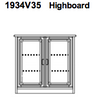 Rosenborg Highboard 110 x 38 / 35,5 x 106,5 cm by Dyrlund