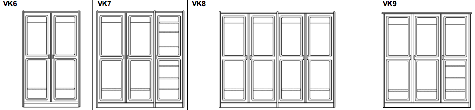 Rosenborg Wall Unit by Dyrlund