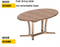 Table à manger ovale 9233 par Dyrlund 