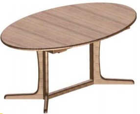Table à manger ovale 9234 par Dyrlund