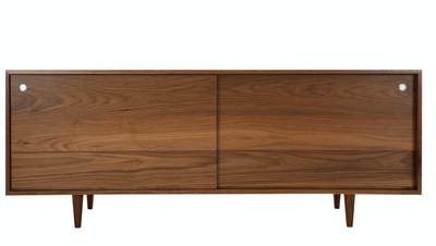 Walnut Classic Credenza by Eastvold Furniture, stylish storage cabinet with sleek wood finish and minimalist design.