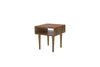 Walnut Classic Side Table by Eastvold Furniture with 12 sleek legs, showcasing modern design and craftsmanship.