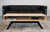 Eastvold Furniture Elko Coffee Table with walnut finish and black metal legs, modern design for living room decor