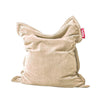 Anthracite Slim Teddy Bean Bag by Fatboy, soft plush seating with a modern design, perfect for lounging and relaxation.