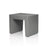 White concrete seat by Fatboy, modern outdoor seating with smooth concrete finish and sleek design.