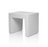 White concrete seating by Fatboy, modern outdoor bench with a sleek, minimalist design for stylish outdoor spaces.
