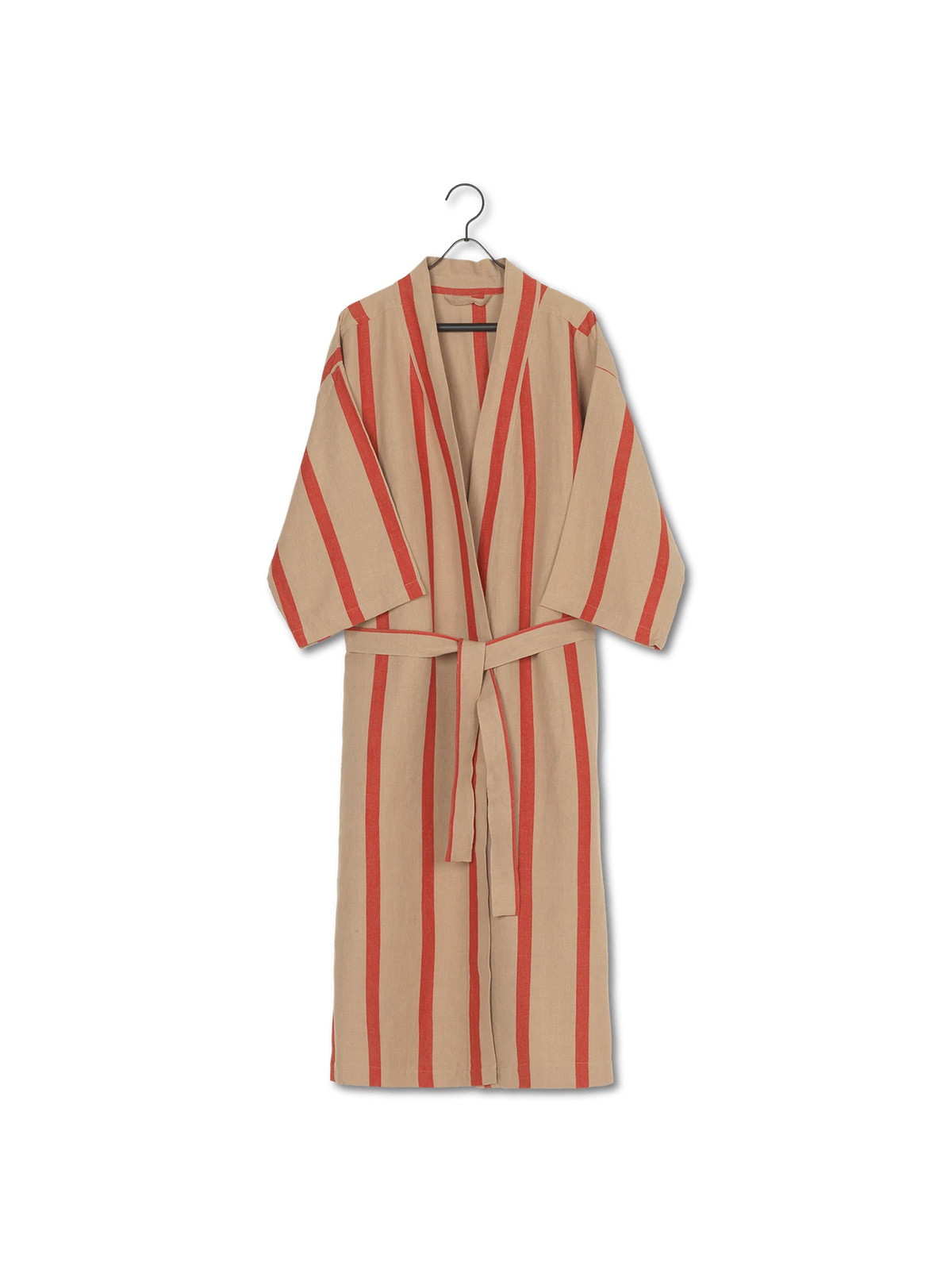 Camel-red Ferm Living Field Robe accessory with a soft fabric texture, designed for stylish home decor and comfort.