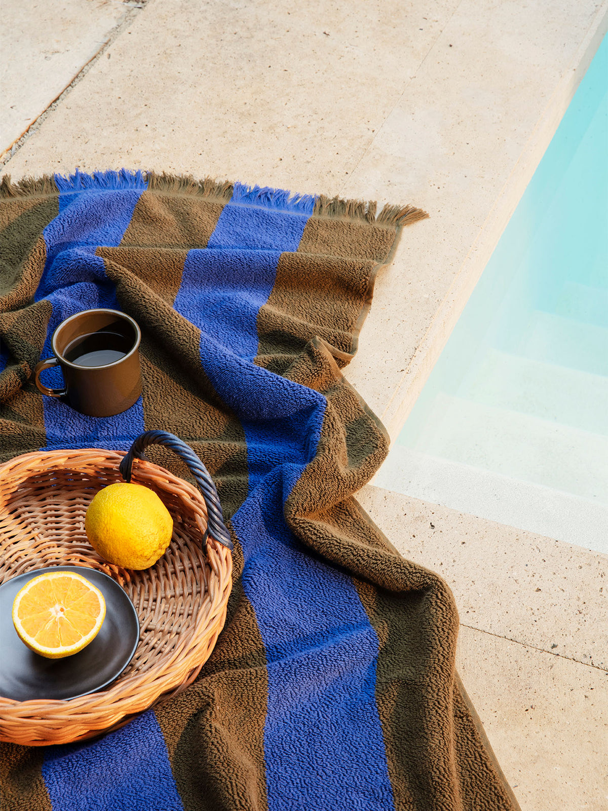 Blue Handle Tray by Ferm Living